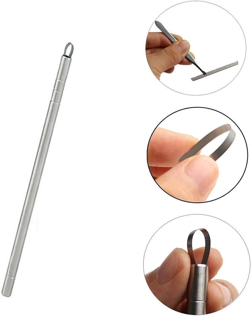 Pluma de afeitar de tatuaje para el cabello, recortadora de diseño de peinado de acero inoxidable, con pinzas y cuchillas de 10 piezas, para cejas,
