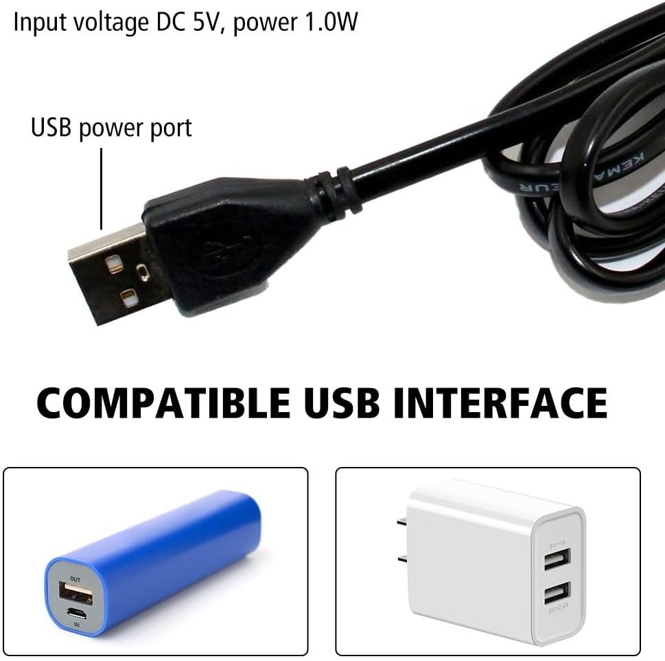 MiOYOOW Luz LED para acuario, luz LED sumergible colorida impermeable USB luz subacuática para acuario pecera