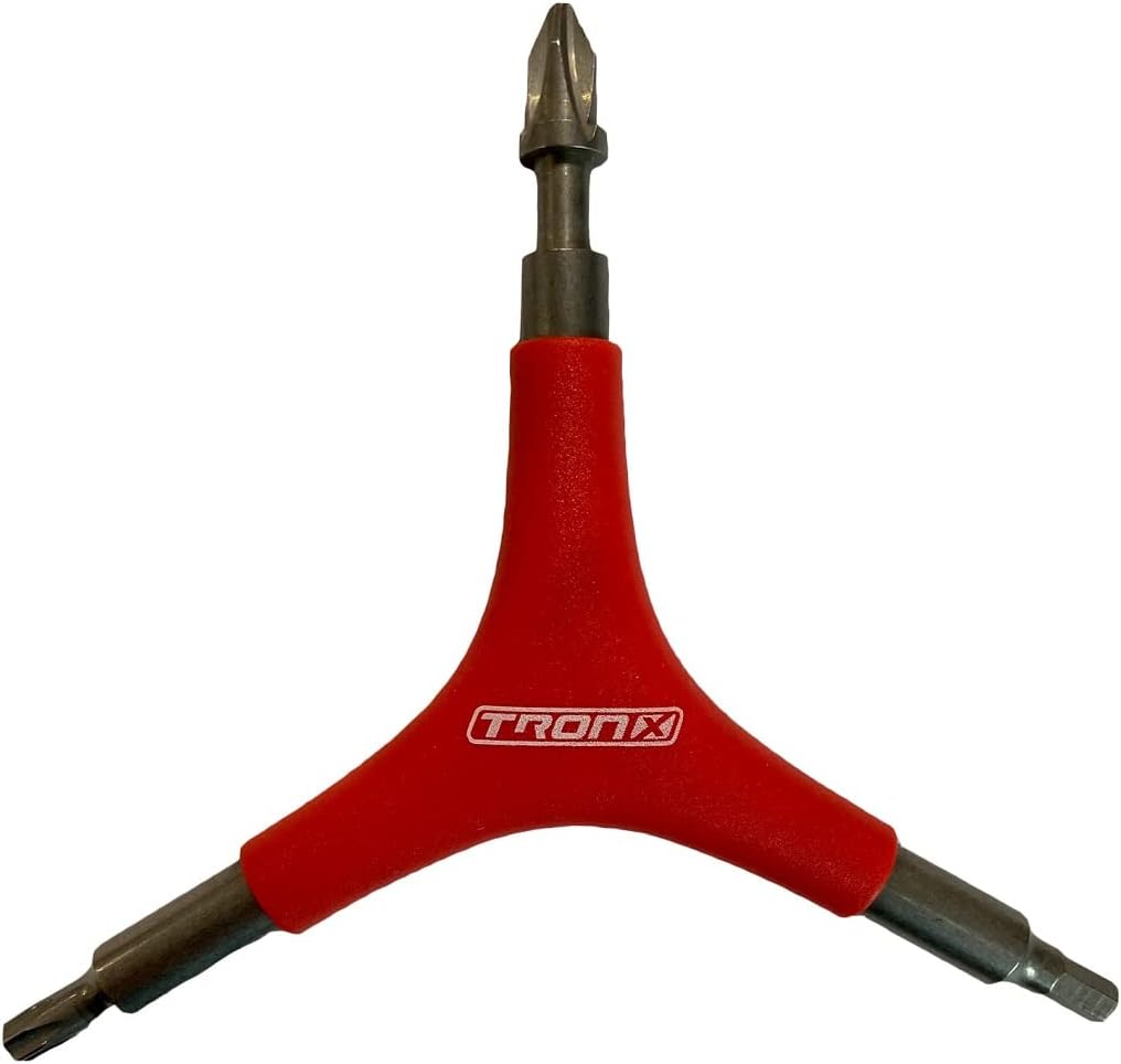 TronX Multi Pro – Herramienta de patinaje de hockey en línea – Ruedas giratorias, empujador y extractor de rodamientos, desenrosca cascos, diseñada