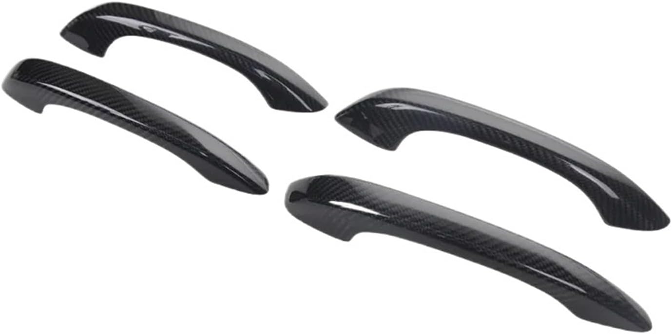 4pcs Carbon Fiber Door Handle Cover Trim Compatible with Porsche Macan 2014-2020 Door Handle Cover Car Accessory