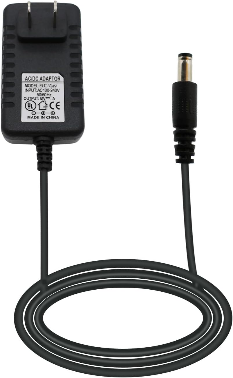 Cable de alimentación de repuesto para adaptador de conmutación Zmodo FJ-SW1202000U, cable de carga de 6 pies, cargador de 12 V, 2 A, enchufe de CC