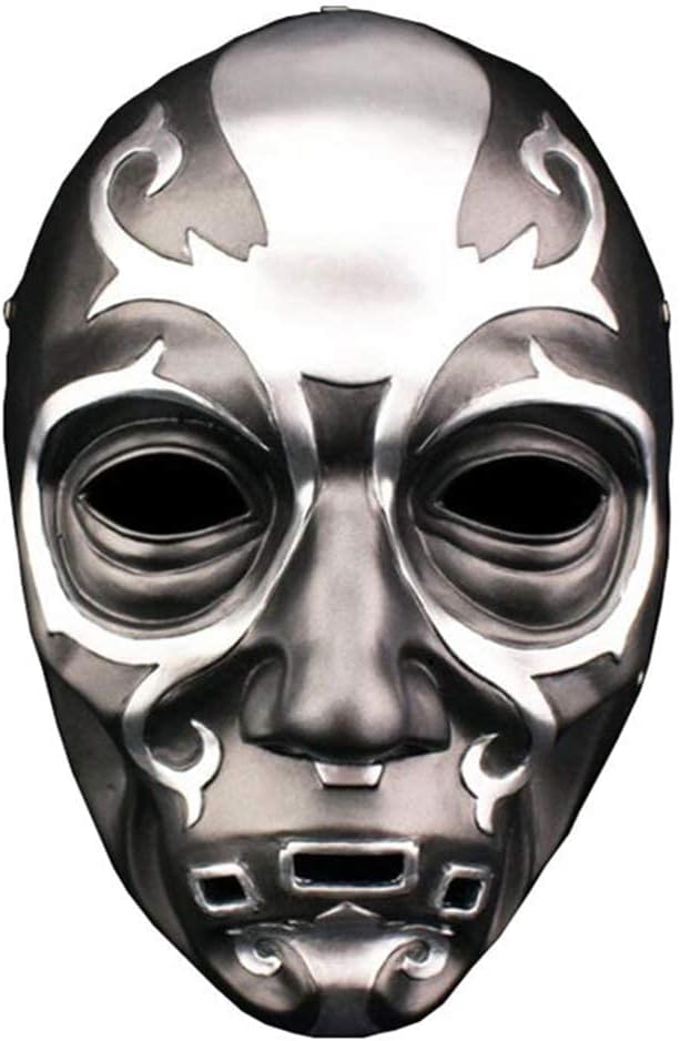 Máscara de devorador de muerte para cosplay 3D, máscara de calavera aterradora, fiesta de máscaras, disfraz de Halloween, accesorios de resina de