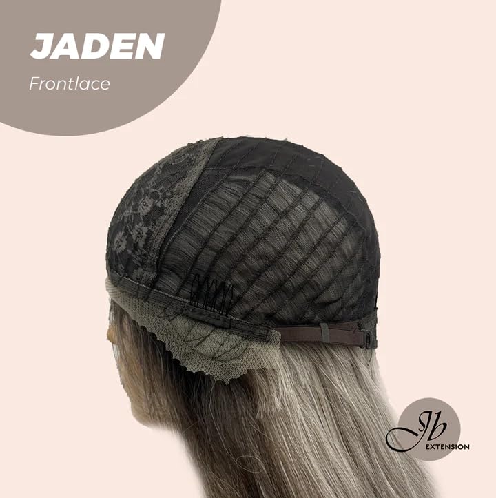 JADEN – Peluca de encaje frontal precortada, balayage, rubio degradado, pelucas sintéticas para mujer, pelucas sintéticas naturales para uso diario