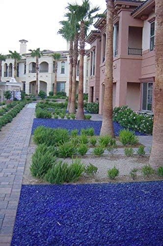 American Specialty Vidrio de paisaje azul  Vidrio de paisajismo  10 libras, grande