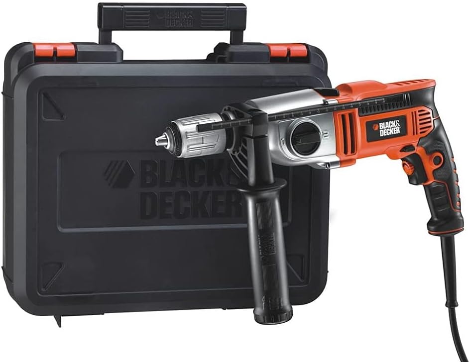 KR911K-QS – Taladro Percutor 910W 2 Velocidades con maletín