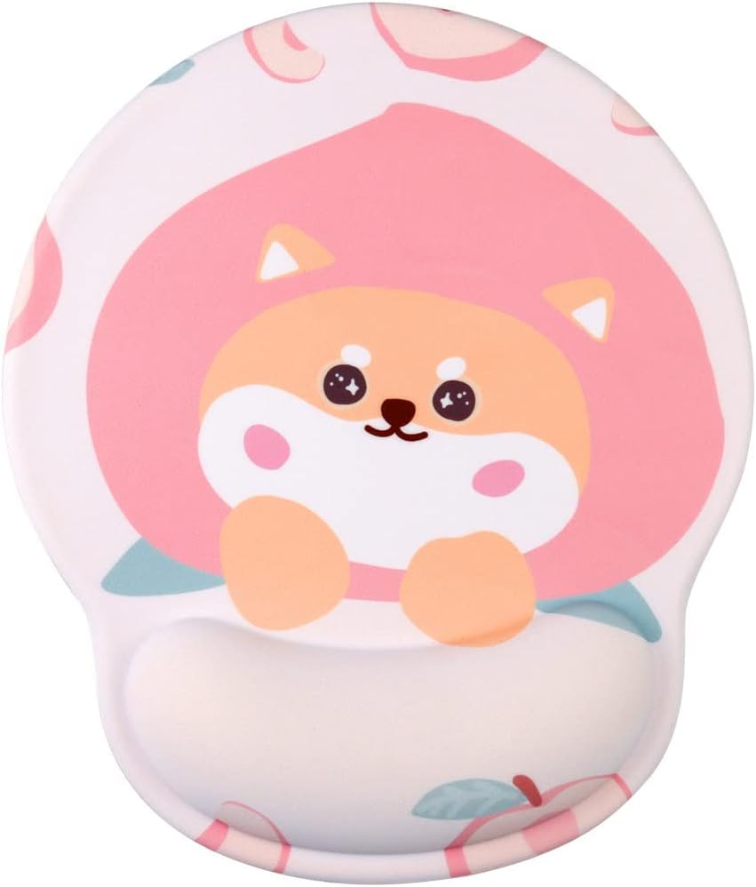 Alfombrilla de mouse ergonómica, alfombrilla de mouse para perro, soporte de muñeca antideslizante, alfombrilla de silicona para mouse de oficina,