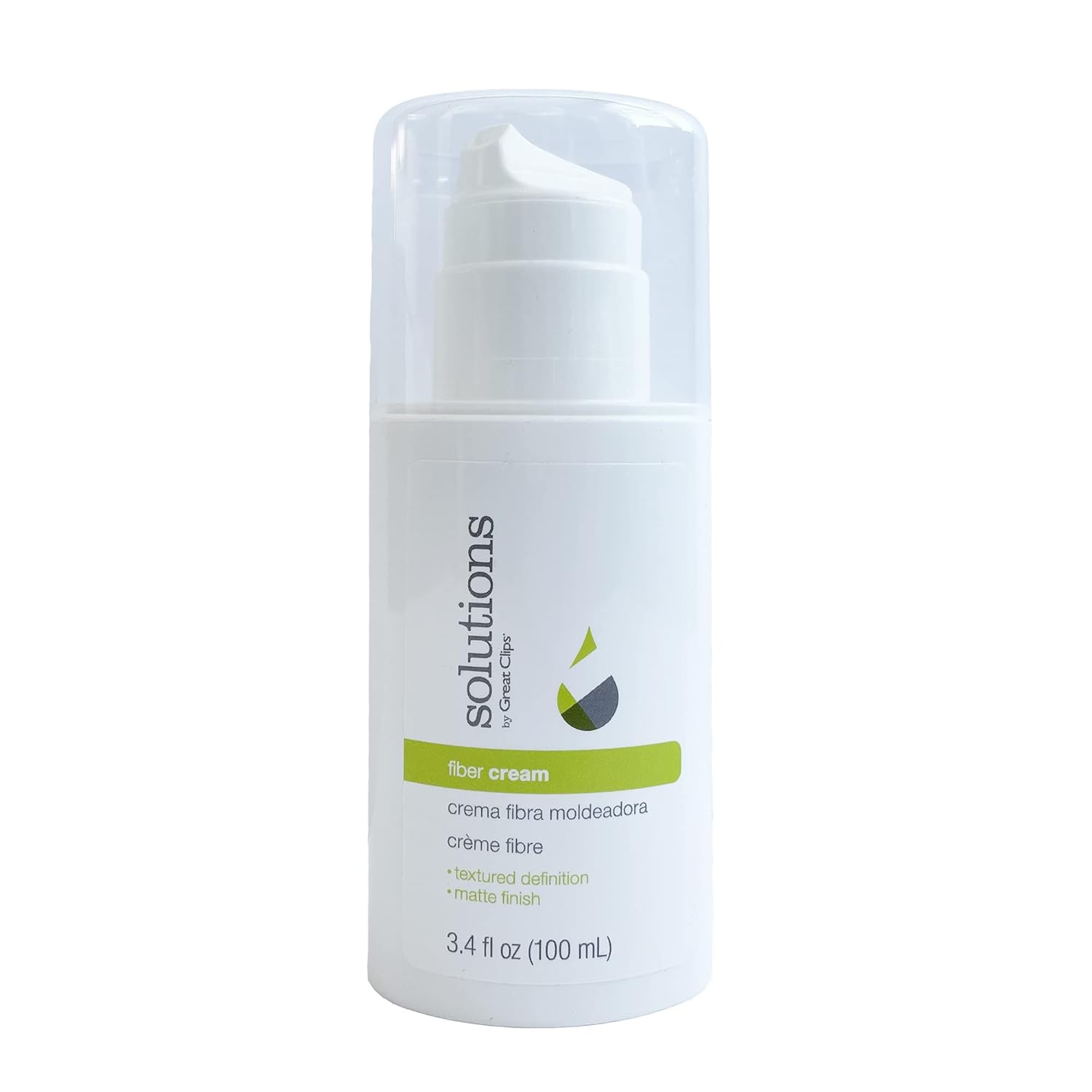 GREAT CLIPS Solutions Fiber Cream 3.4oz  Sujeción firme con peinado flexible  Crea volumen y elevación  Ideal para cabello naturalmente rizado