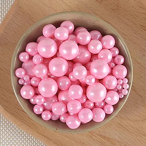 Gránulos rosados de 4.6 onzas (4.59 oz)  Gránulos de postres de Navidad de caramelo púrpura perla comestible para cupcakes para galletas, baby