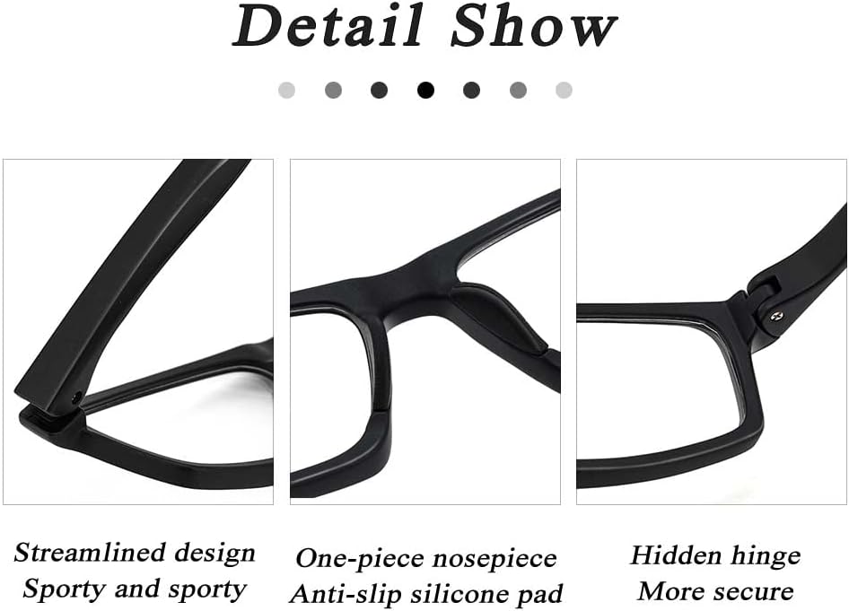 Gafas deportivas, gafas de seguridad para fútbol, con correa ajustable, patillas intercambiables para hombres y jóvenes