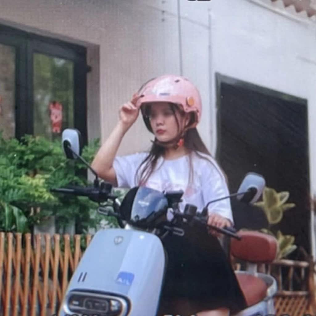 Vespa – Casco abierto retro eléctrico para motocicleta, medio casco con doble visera, certificado por DOT, para hombres y mujeres, ATV Street