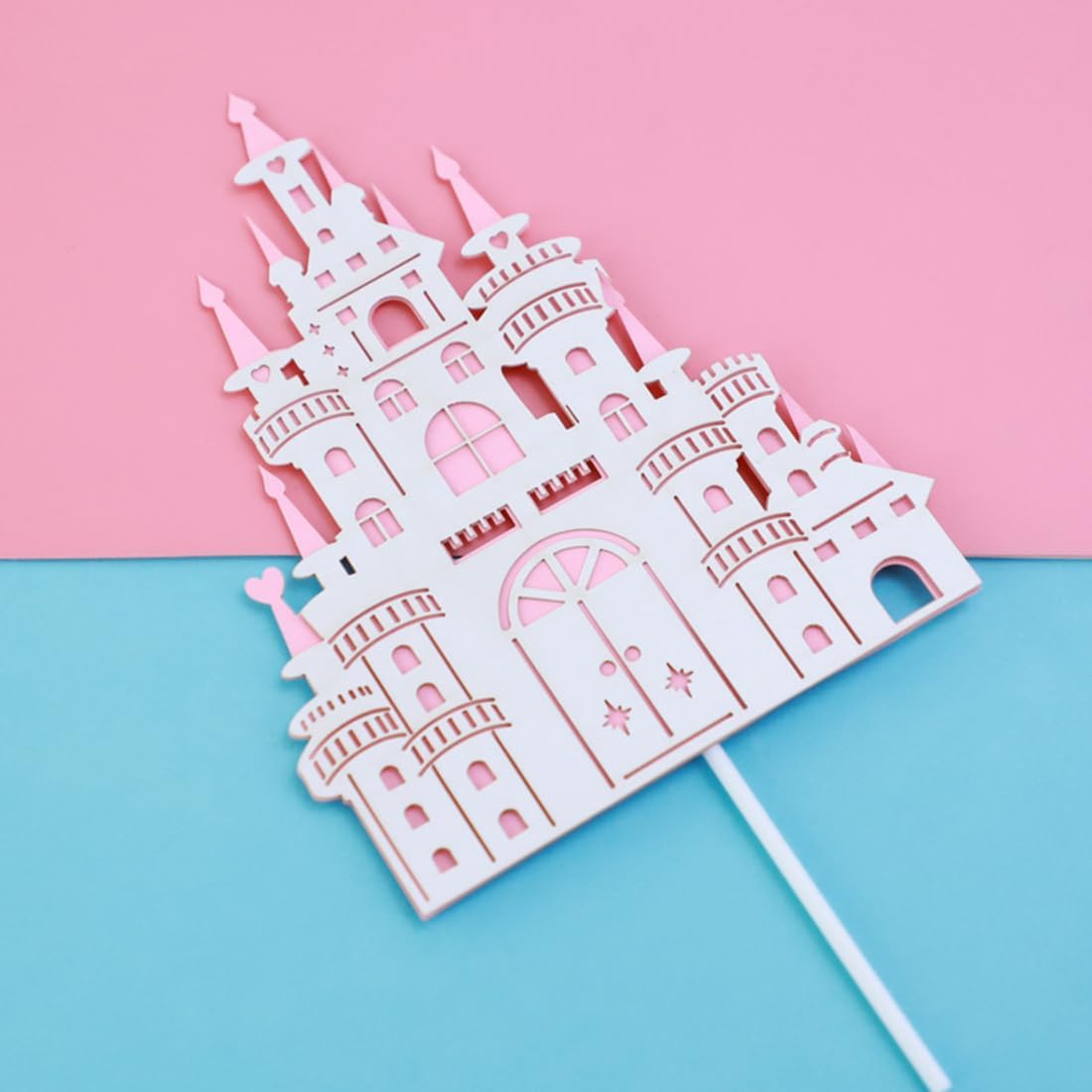 10 figuras de princesa para niña, castillo, decoración de princesa, decoración de pastel de dibujos animados, rosa, decoración de fiesta de feliz