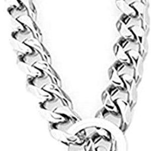 Collar de cadena de acero inoxidable sólido de 0.748 in de metal pesado para perros Pit Bull, Mastín, Bulldog y razas grandes, de 12 a 34 pulgadas Collar de cadena de acero inoxidable sólido de 0.748 in de metal pesado para perros Pit Bull, Mastín, Bulldog y razas grandes, de 12 a 34 pulgadas