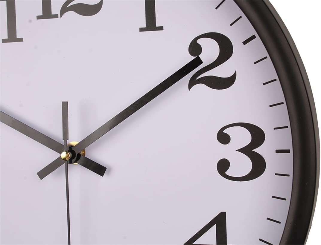 Reloj de pared con movimiento silencioso, reloj creativo con diseño simple y moderno, reloj silencioso para decoración del hogar y sala de estar (10