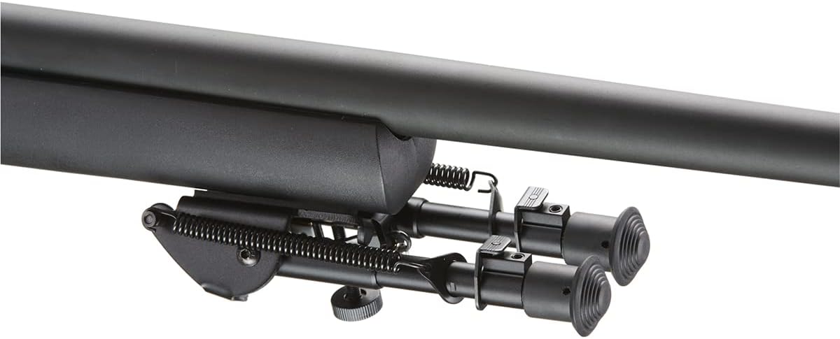 Lancer Tactical Airsoft M24 Bolt Action Sniper Airsoft Rifle con bípode (color negro)