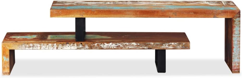 vidaXL Soporte para TV, soporte para monitor de sala de estar, soporte de escritorio para monitor de TV, centro de entretenimiento, consola de TV,