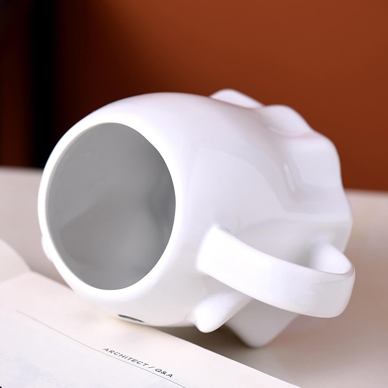 Tazas de fantasma de Halloween, tazas de café de cerámica de 14.9 fl oz con caja de regalo, taza de calabaza de buenos días, vaso espeluznante de