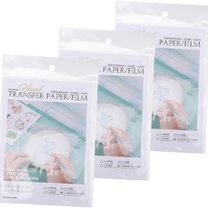 COHEALI Estabilizadores de bordado de película soluble en agua, película de transparencia, papel de transferencia de bordado, estabilizador adhesivo COHEALI Estabilizadores de bordado de película soluble en agua, película de transparencia, papel de transferencia de bordado, estabilizador adhesivo