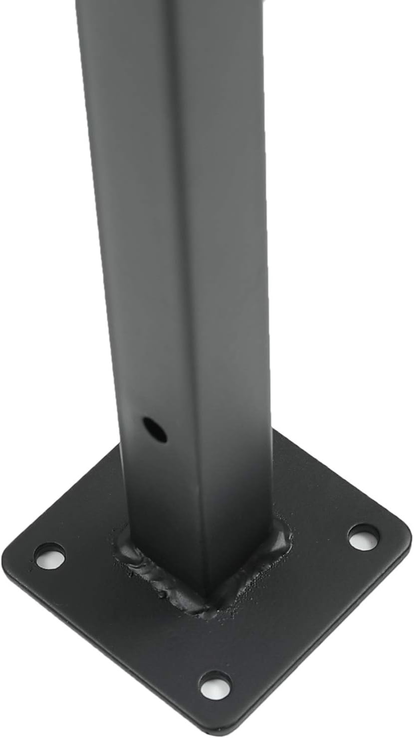Soportes flotantes para estantes de 16 pulgadas, soporte flotante negro resistente, soportes metálicos industriales decorativos para montaje en la