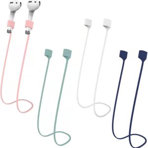 Magnetic Anti-Lost Straps for AirPods,Colorful Soft Silicone Sports Lanyard, Neck Rope Cord Magnetic Anti-Lost Straps for AirPods,Colorful Soft Silicone Sports Lanyard, Neck Rope Cord