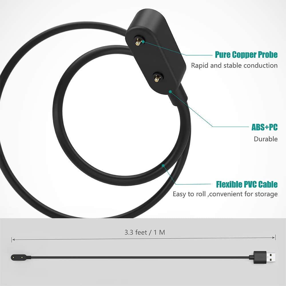 Replacement Charger Compatible for Huawei Watch Fit 2 USB Charging Cable, Magnetic Charger Cord Dock Compatible for Huawei Watch Fit 2 Fit2