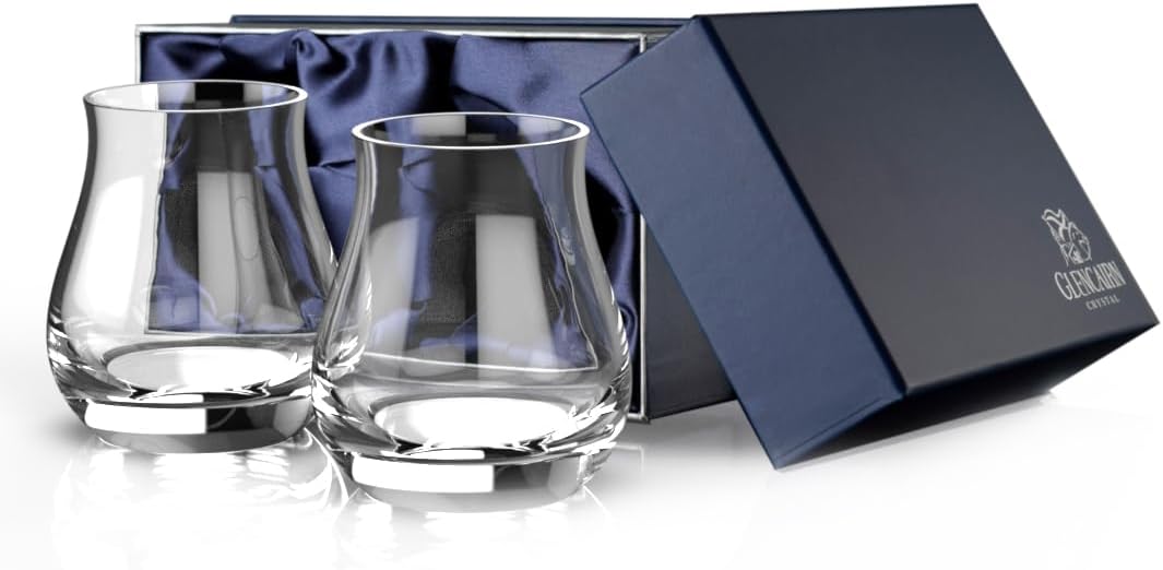 GLENCAIRN Vaso mezclador de whisky, juego de regalo de 2