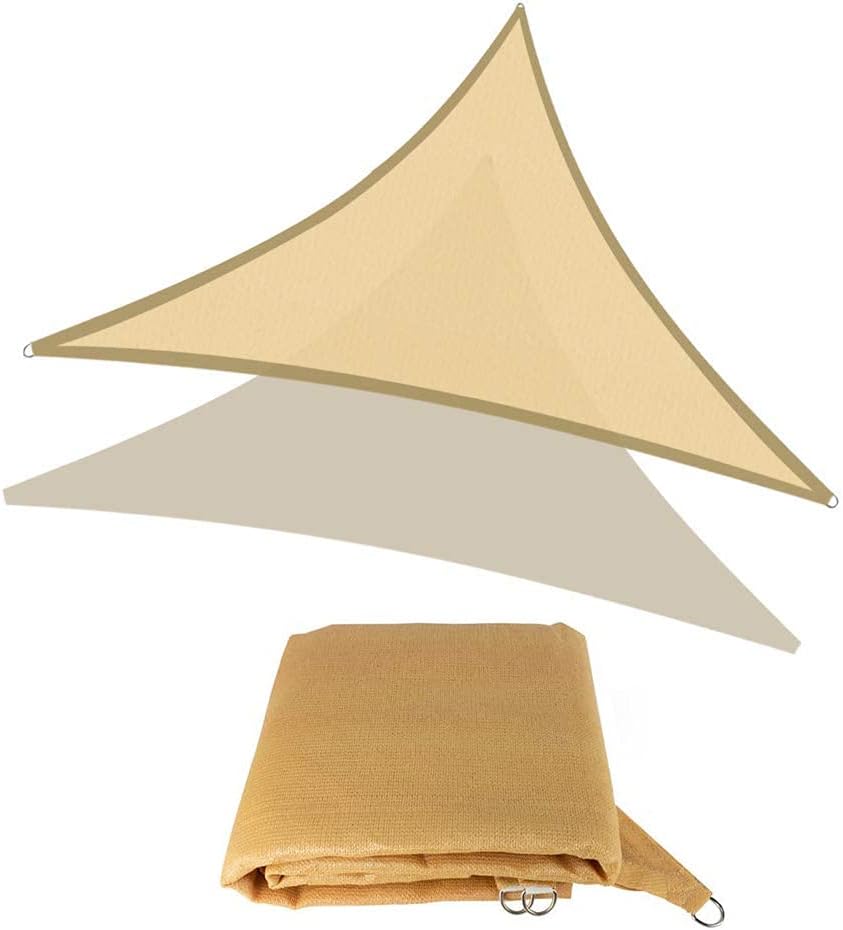 Toldo triangular turquesa de 8 x 8 x 8 pies, toldo para patio al aire libre, bloqueo UV, tamaño personalizado aceptado