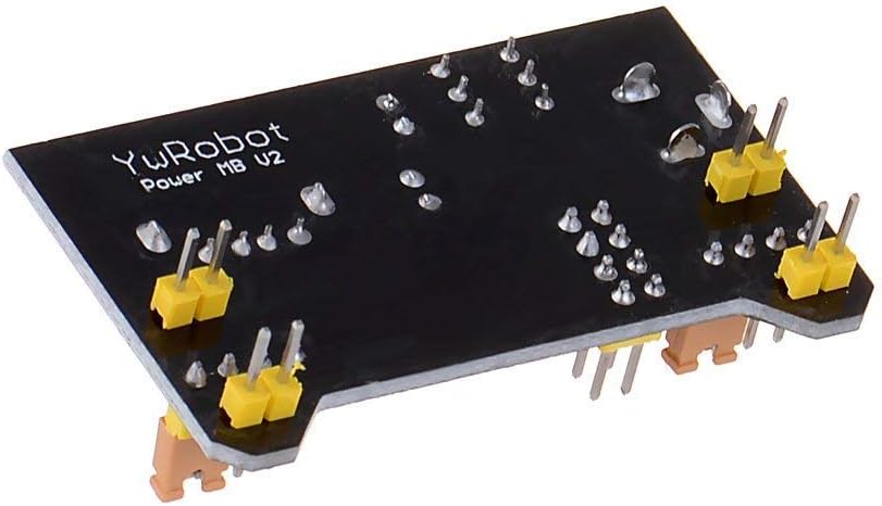 HiLetgo 5pcs 3.3V 5V módulo de fuente de alimentación para MB102 102 prototipo Breadboard DC 6.5-12V o módulo de fuente de alimentación USB