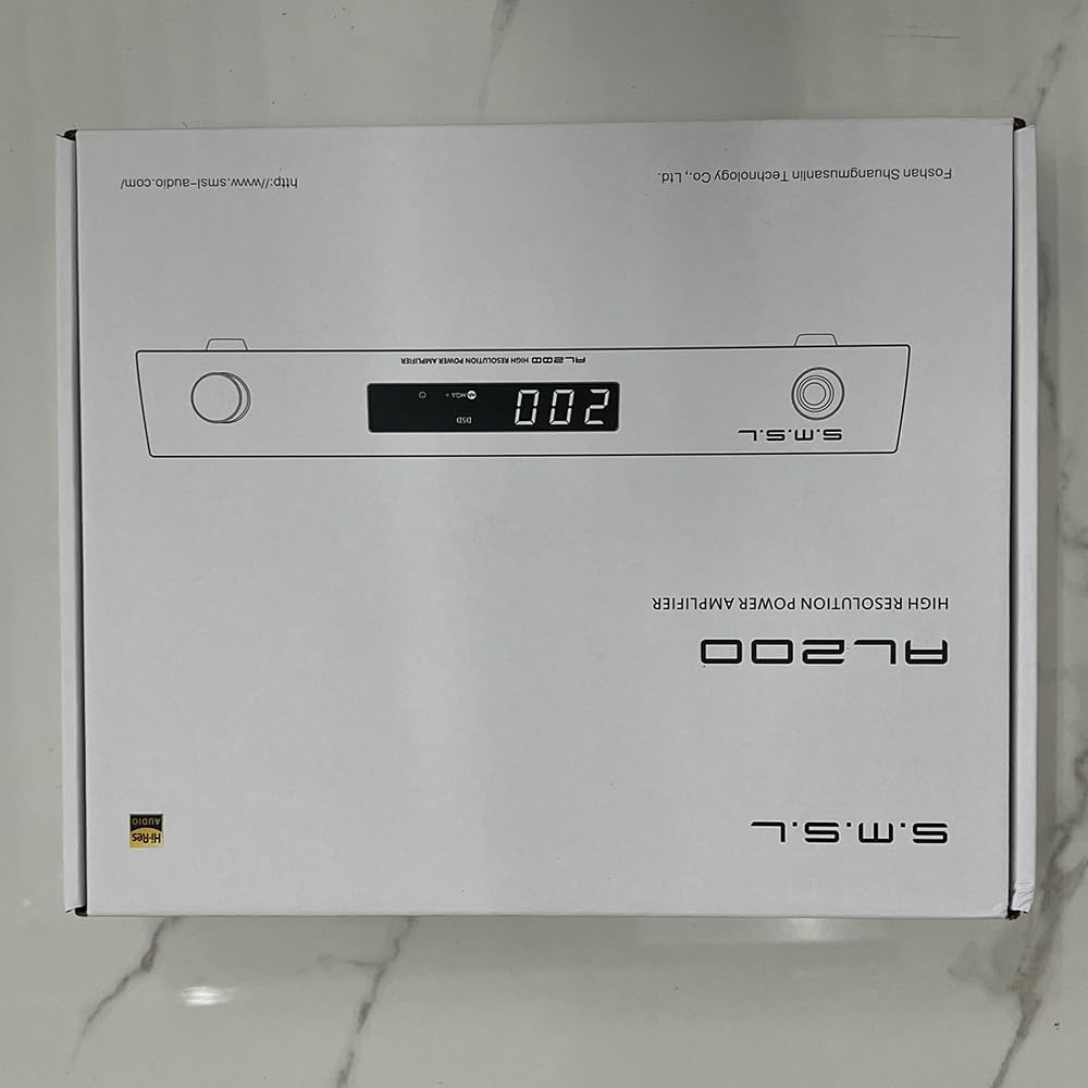 SMSL AL200, amplificador de alta fidelidad, chip amplificador estéreo MA5332MS Clase D, potencia de salida de 165W, salida de amplificador de oído