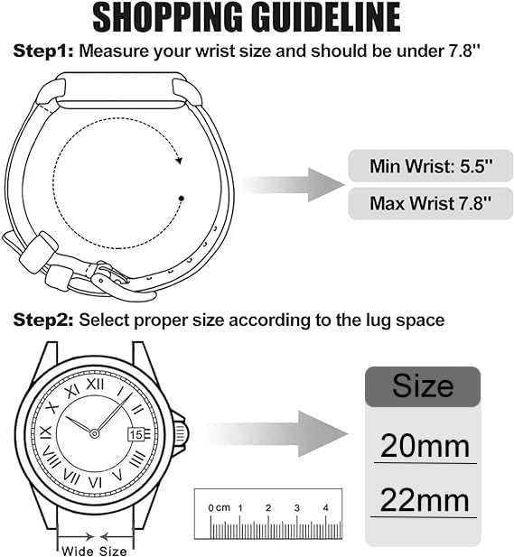 Correas de reloj de cuero de 0.78 pulgadas, correas de cuero con relieve retro occidental compatibles con Samsung Galaxy Watch 654 444045461.654 in,