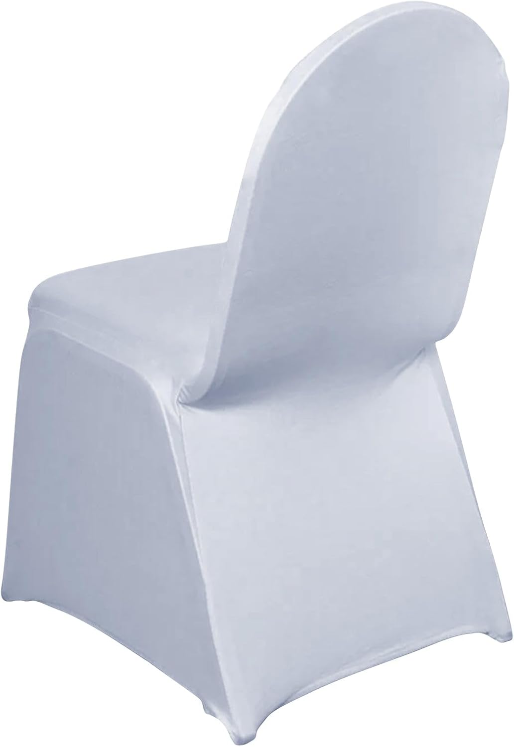 Efavormart – 100 fundas para sillas de banquetes de elastano elástico blanco para banquetes y eventos, para bodas, fiestas, banquetes y catering
