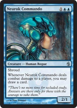 Magic the Gathering – Neurok Commando – Mirrodin Sieged – Lámina