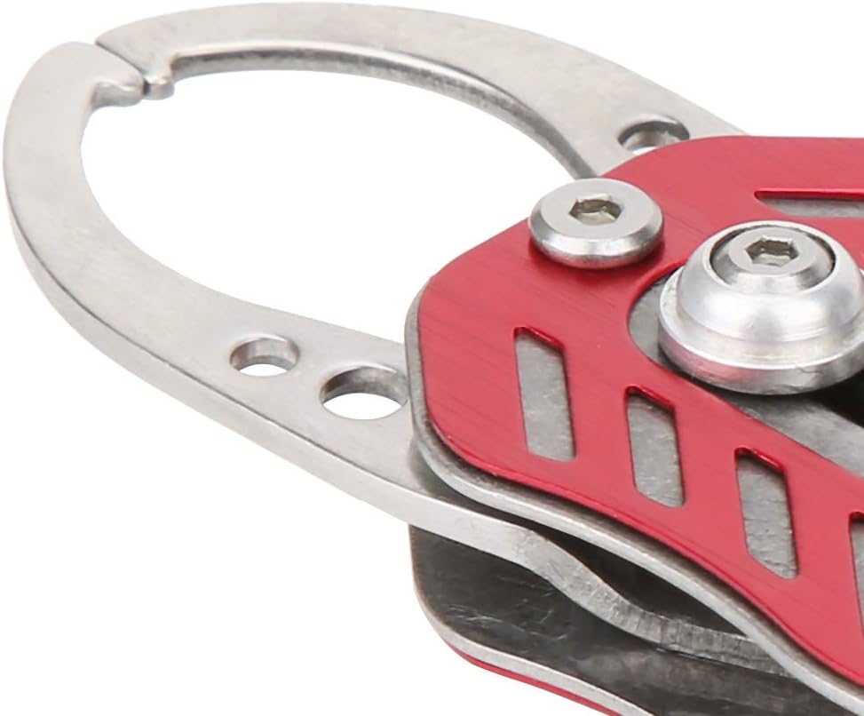 Mini abrazadera de agarre de pesca con cuerda antipérdida, diseño de aleación de aluminio ligero para un fácil control de peces y resistencia a la