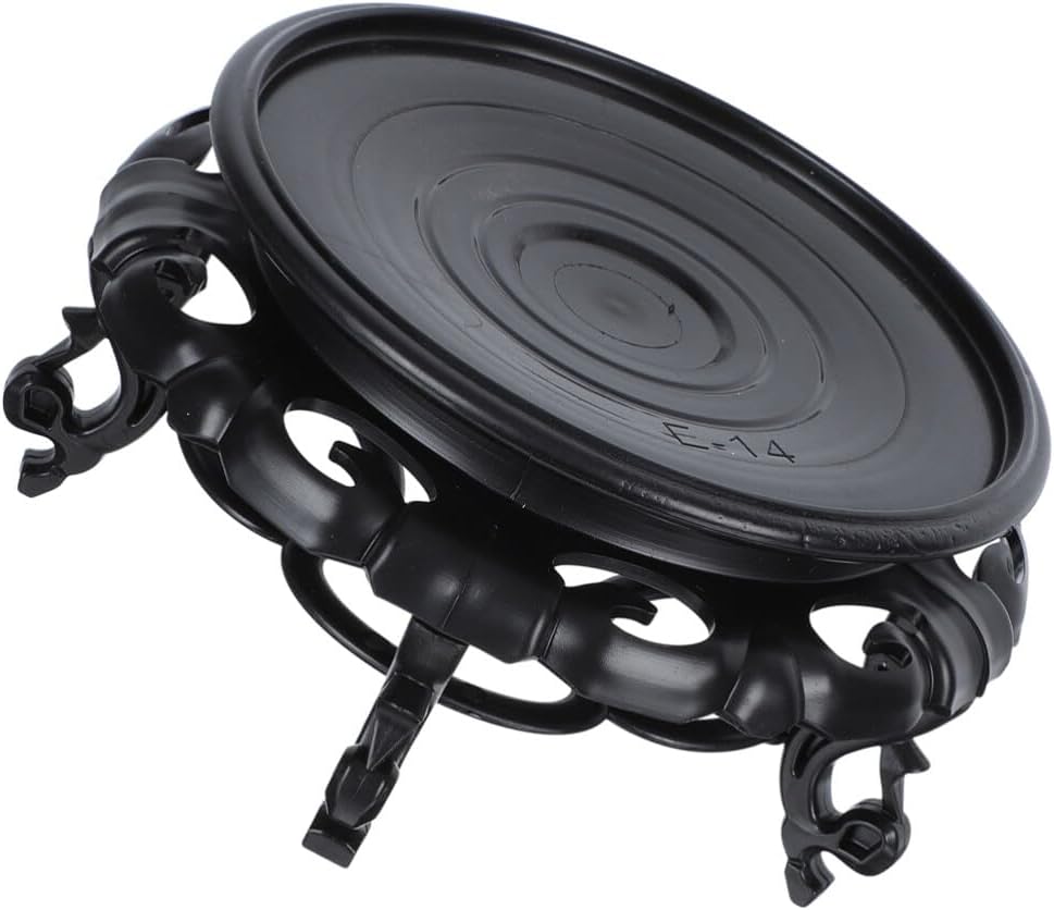 GANAZONO Taburete de madera para plantas, soporte de exhibición chino, soporte retro para maceta, estante decorativo para jardinera, estante para