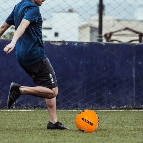 Balón de fútbol de tamaño oficial, pelota de entrenamiento de tamaño 5 para niñas, niños, jóvenes, adolescentes, adultos, cosida a máquina para