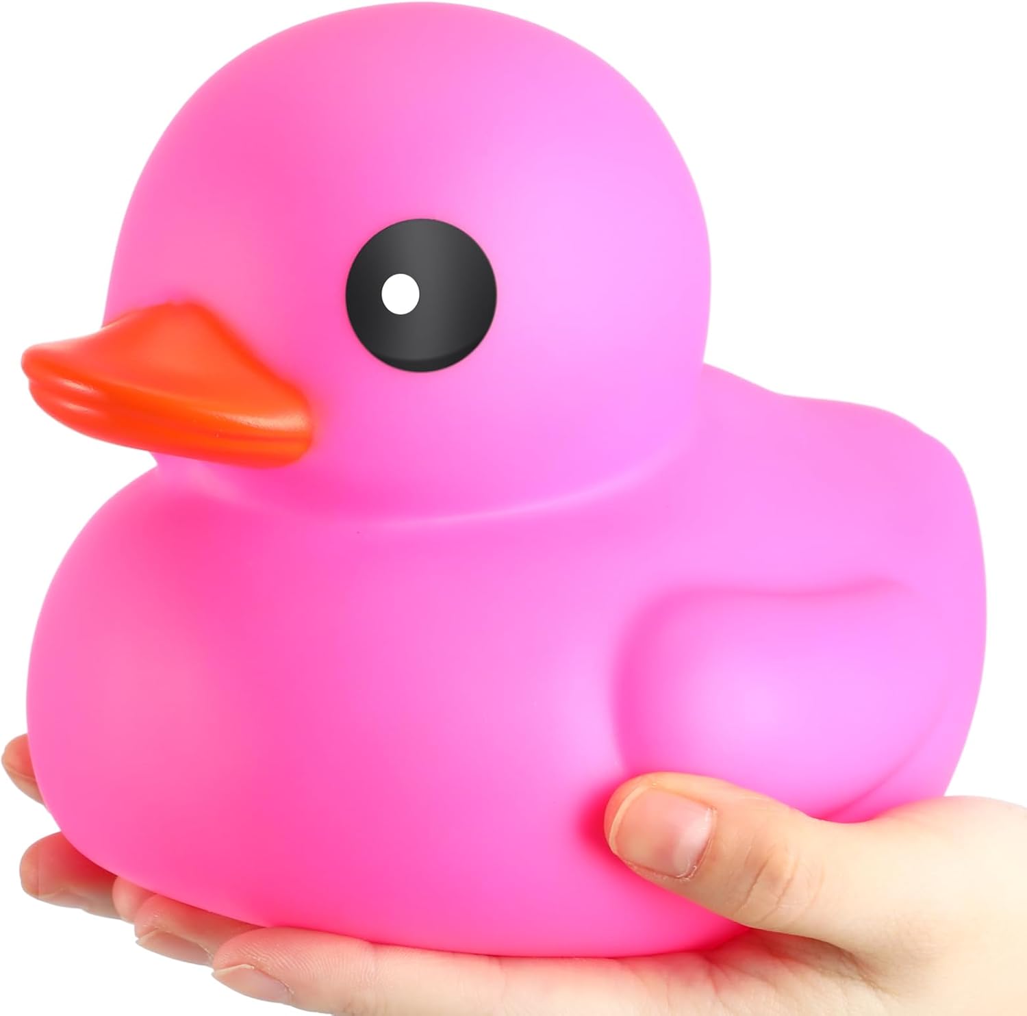Honoson Pato gigante de goma con purpurina de 6.89 pulgadas, pato de goma grande con purpurina, juguete de baño de pato grande y brillante con
