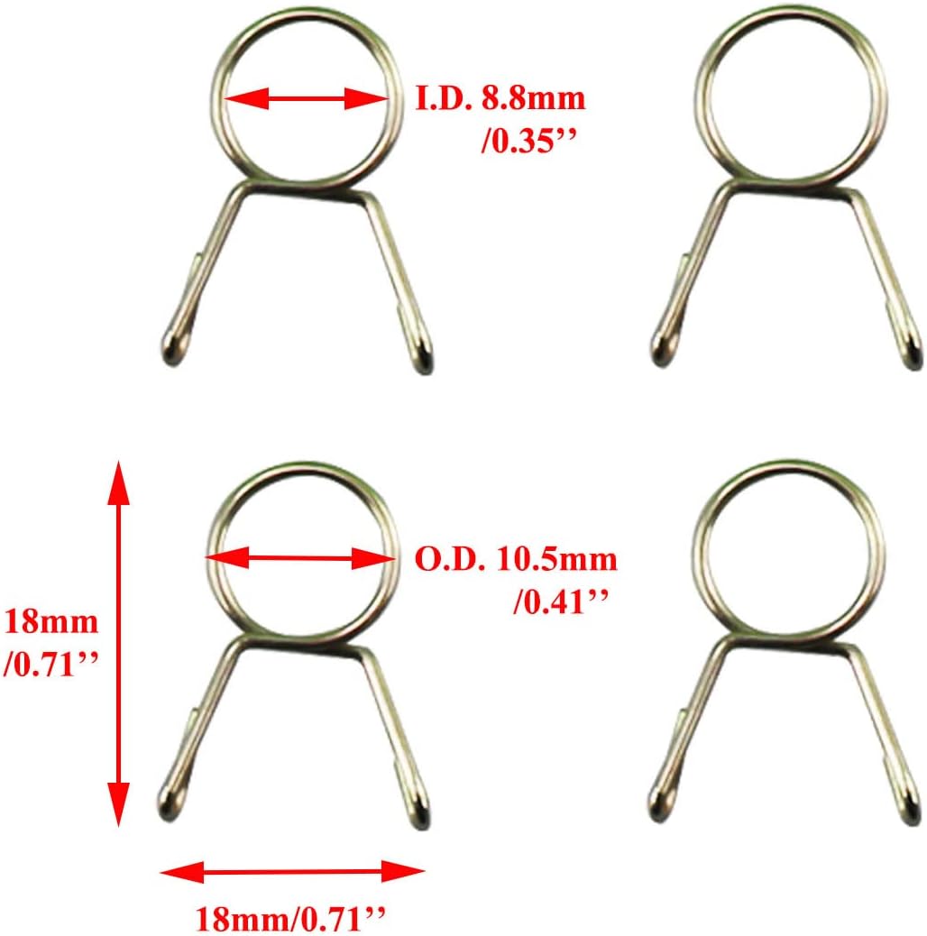 PRO BAT Tubo, carburador, línea de ventilación de combustible para ATV, motocross, Go Kart, ciclomotor, bicicleta de bolsillo (10 pies, naranja)