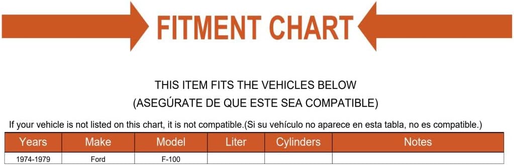 Kit de limpiaparabrisas delantero de repuesto para Ford F-100 1974-1979