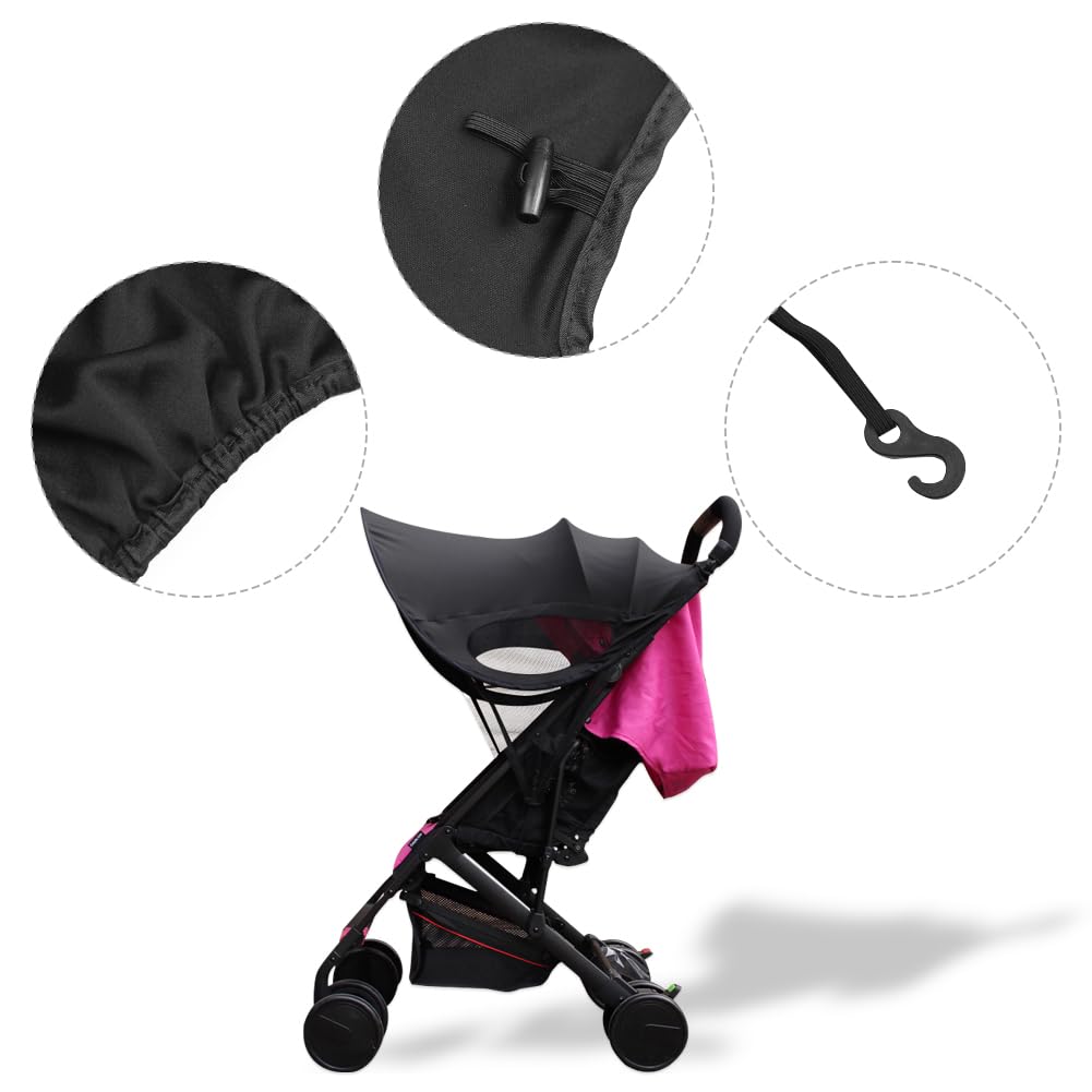 Parasol universal para cochecito de bebé, sombra de lluvia, opaca, protección solar anti-UV, parasol para cochecitos, asiento de automóvil,