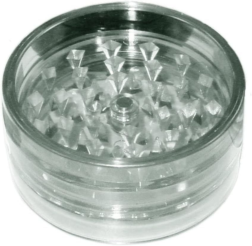 Molinillo de especias de cocina acrílico 2pc con imán color transparente