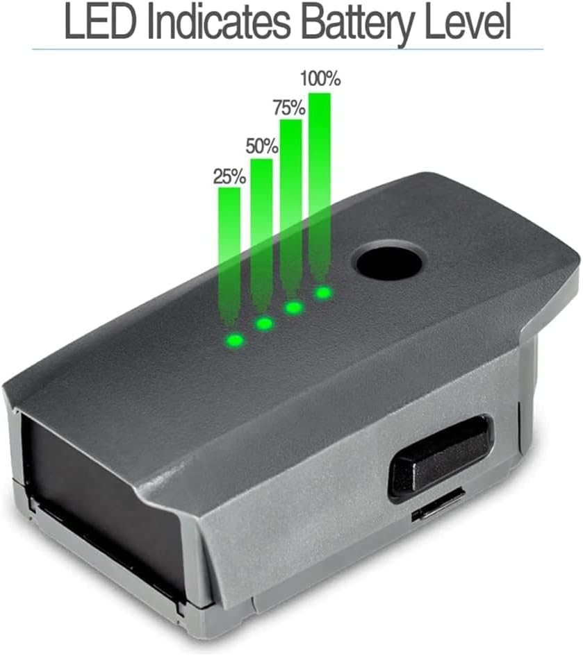 LiveGo Batería de vuelo inteligente LiPo de 3830mAh 11.4V compatible con DJI Mavic Pro, DJI Mavic Pro Platinum, DJI Mavic Pro Alpine Drone blanco