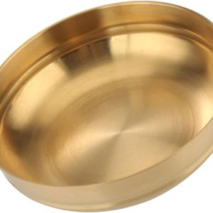 Hemoton Cuenco de acero inoxidable coreano Bibimbap Tazón de arroz de metal Tazón de cereales Tazón de servir para sopa Arroz Helado Bocadillos Hemoton Cuenco de acero inoxidable coreano Bibimbap Tazón de arroz de metal Tazón de cereales Tazón de servir para sopa Arroz Helado Bocadillos