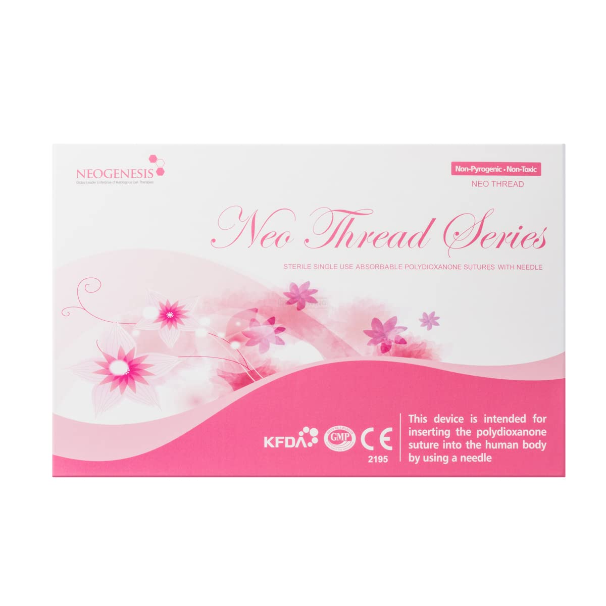 NeoGenesis PDO Twin Multi Hilos para lifting facial y corporal, 20 unidades (27G X 38MM)