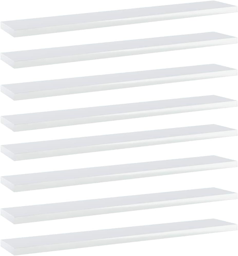 Tableros para estantería, estante de pared de CD, estante de garaje, estante de exhibición, adecuado para oficina, sala de dibujo, jardín, baño, 8
