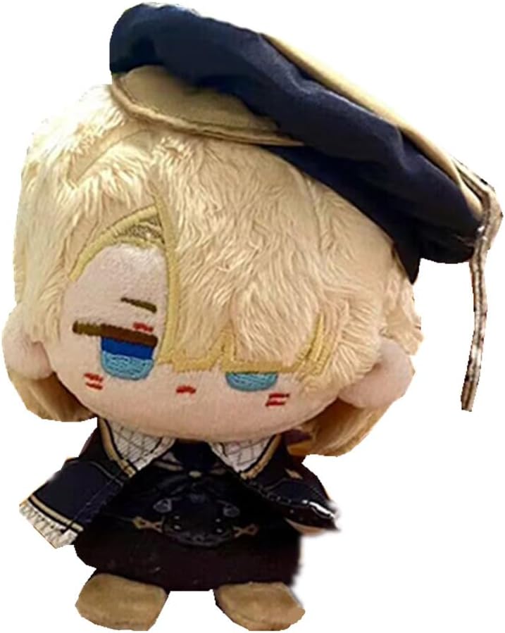 Anime Lynette Lyney Freminet Clorinde Furina Lindo 4.7 in postura sentada felpa Dango Muñecas bolsa colgante llavero regalo (Freminet)