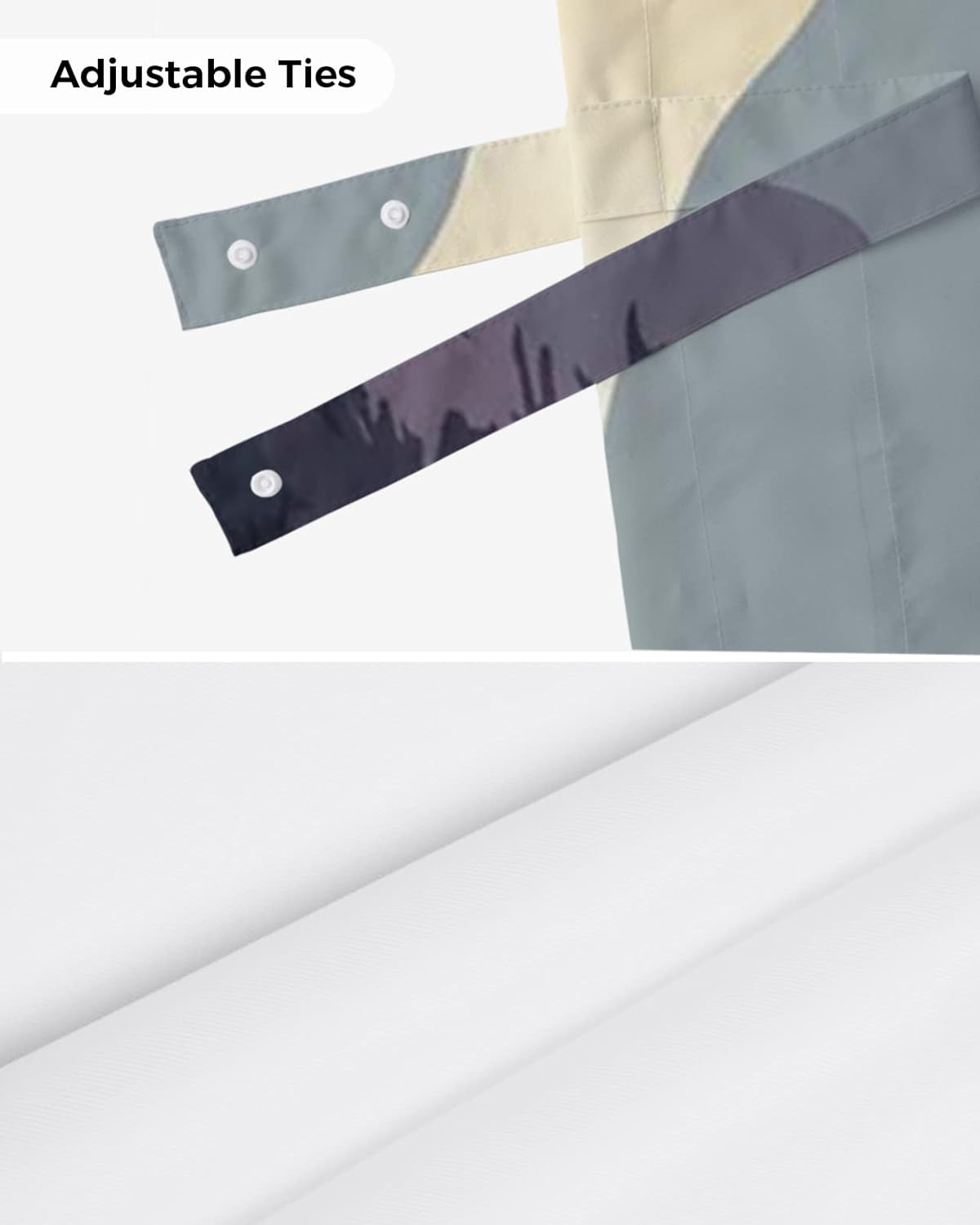 Tie Up Valances for Windows, Sunset Sundown Mountains Pine Trees Woods Magnificent Scenery Adjustable Rod Pocket Short Curtain Windows Treatment