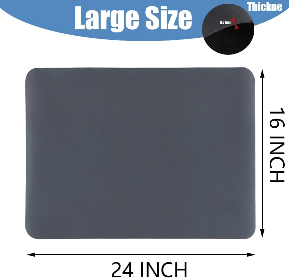 TCASH Tapete de secado de platos para encimera de cocina, 24 x 16 pulgadas, tapete de drenaje súper abosrbente, almohadilla de secado de platos