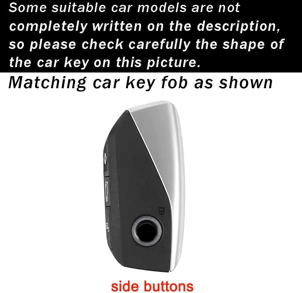 ontto Funda para llavero BMW 2023 7 Series 740 760i X7 IX XM TPU Smart Remote Car Key Case Gris