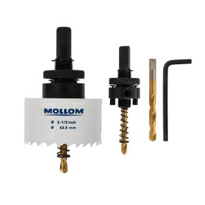 HSS M42 BI-Metal Sierra de agujero con mandril de corte suave para PVC, paneles de yeso, madera, plástico, placa de yeso, metal, etc. (2.500 in HSS M42 BI-Metal Sierra de agujero con mandril de corte suave para PVC, paneles de yeso, madera, plástico, placa de yeso, metal, etc. (2.500 in