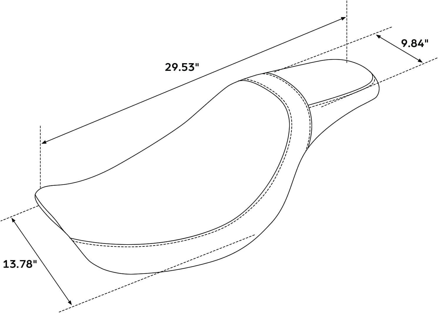 TCT-MOTORPARTS Asiento de pasajero negro de 2 plazas para Harley Dyna FXDL FXDB 2006-2017