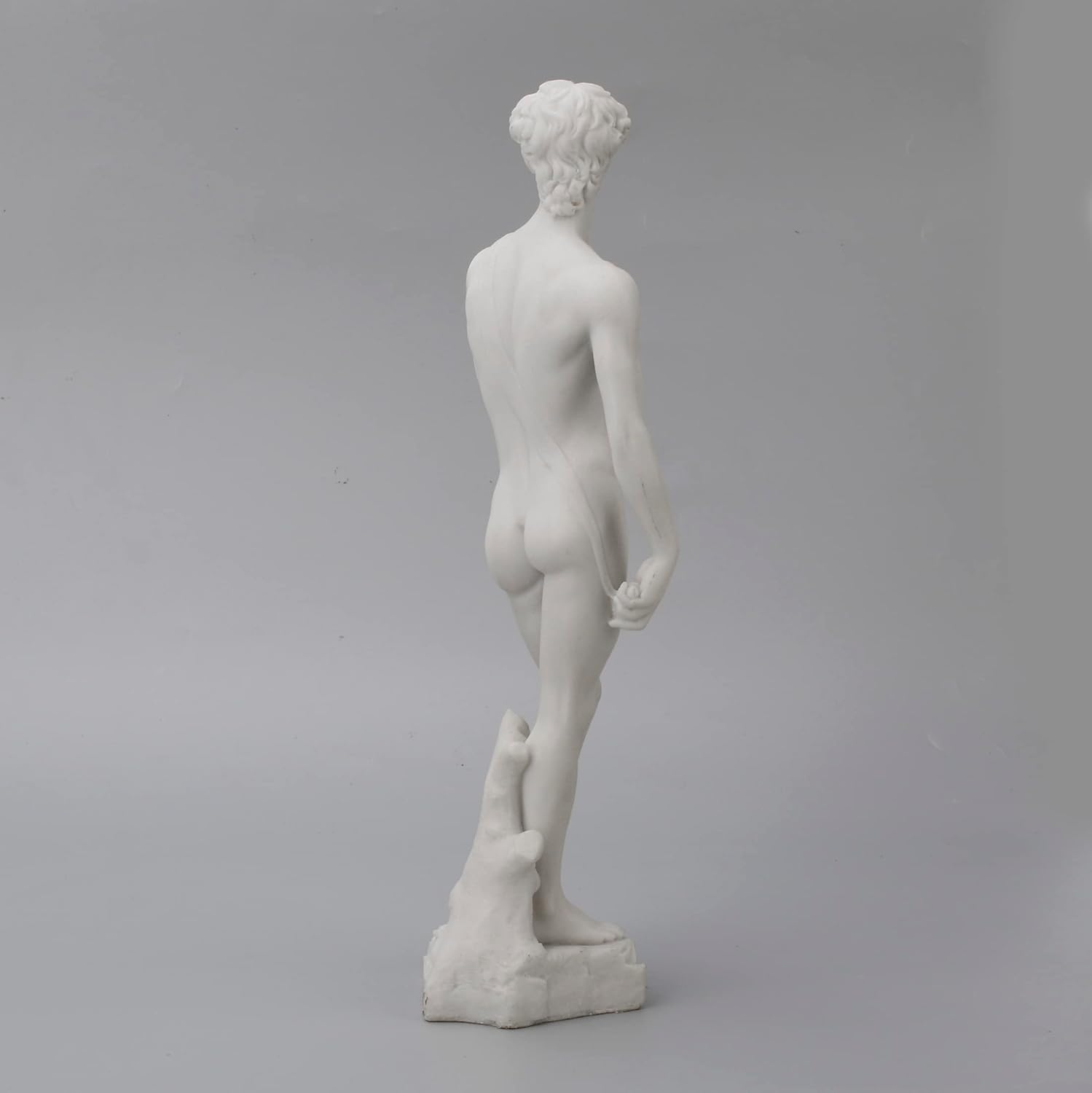 Veronese Design 13 pulgadas David por Michelangelo Estatua Escultura Resina Escultura Blanco Mármol Acabado